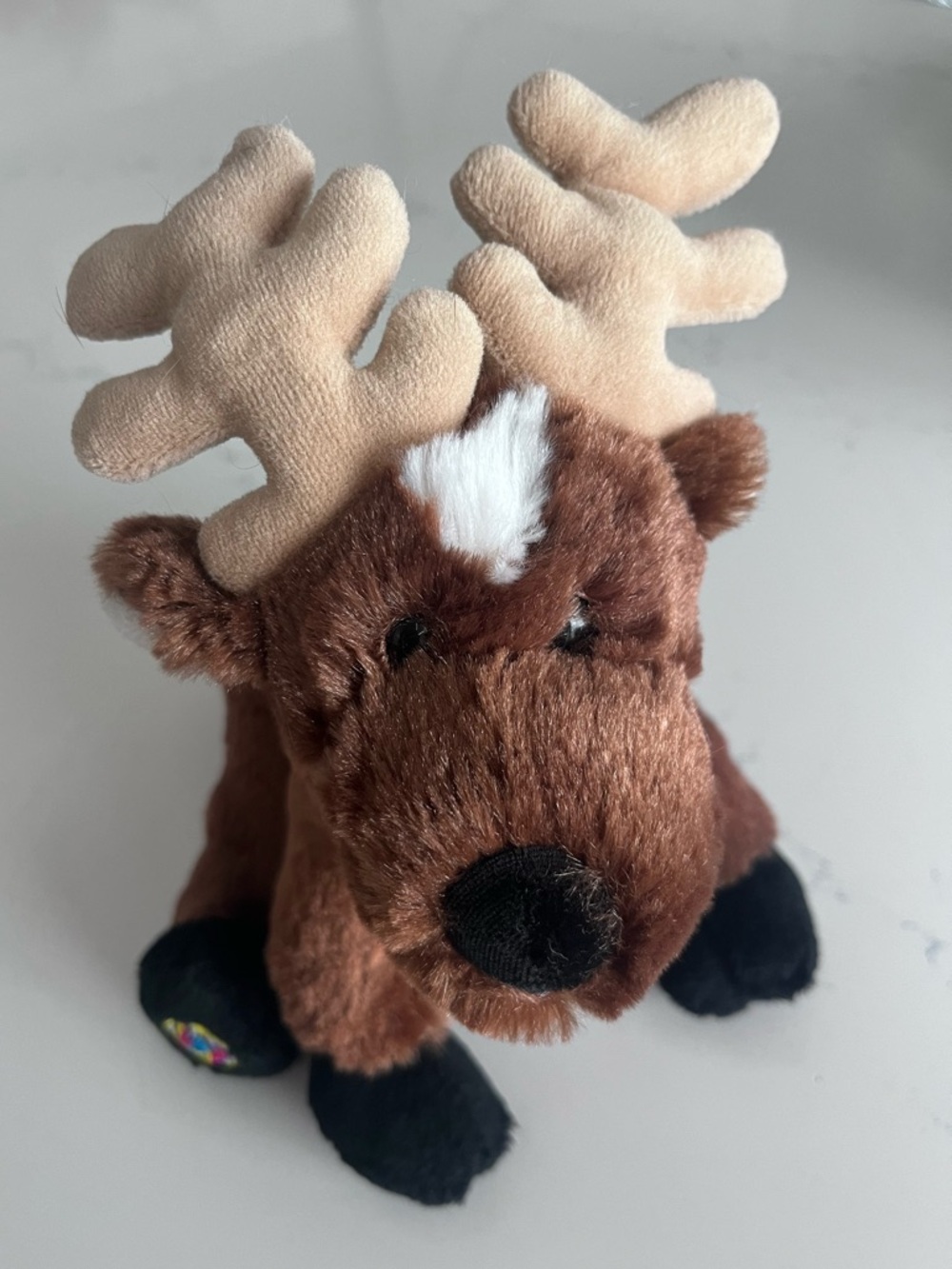 Ganz Webkins Reindeer Plush | Retired Holiday Stuffed Animal Collectible